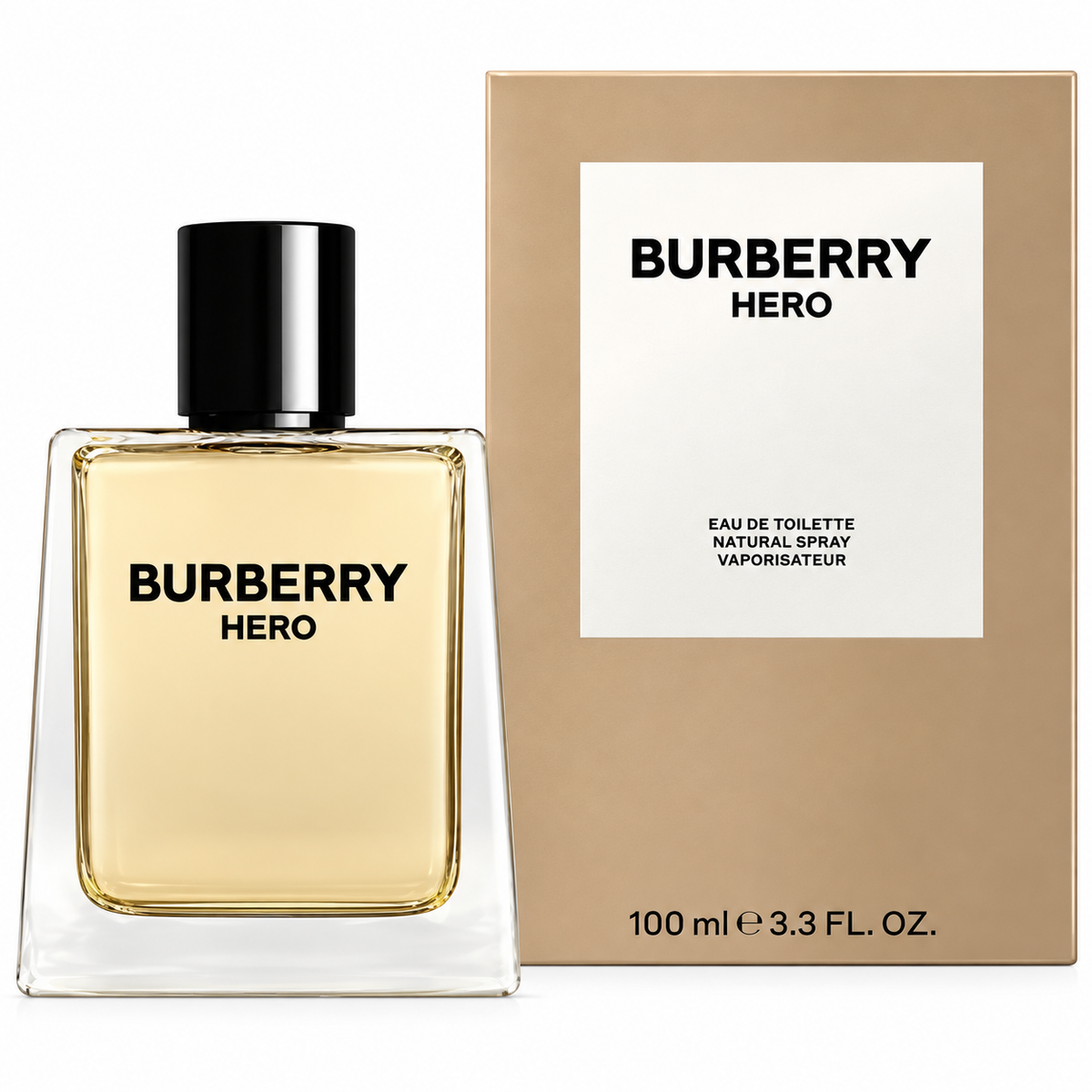 Burberry Hero Eau de Toilette – 100ml / 3.3 oz for Men, Brand New In Box